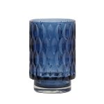 Sininen lampokynttilalyhty LIGHT & LIVING Tealight GRACE 9x13 cm.