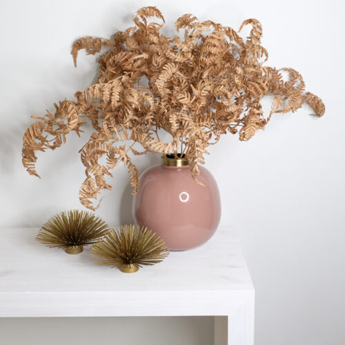 Maljakko pyöreä vaaleanpunainen