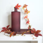 Maljakko korkea viininpunainen lasia