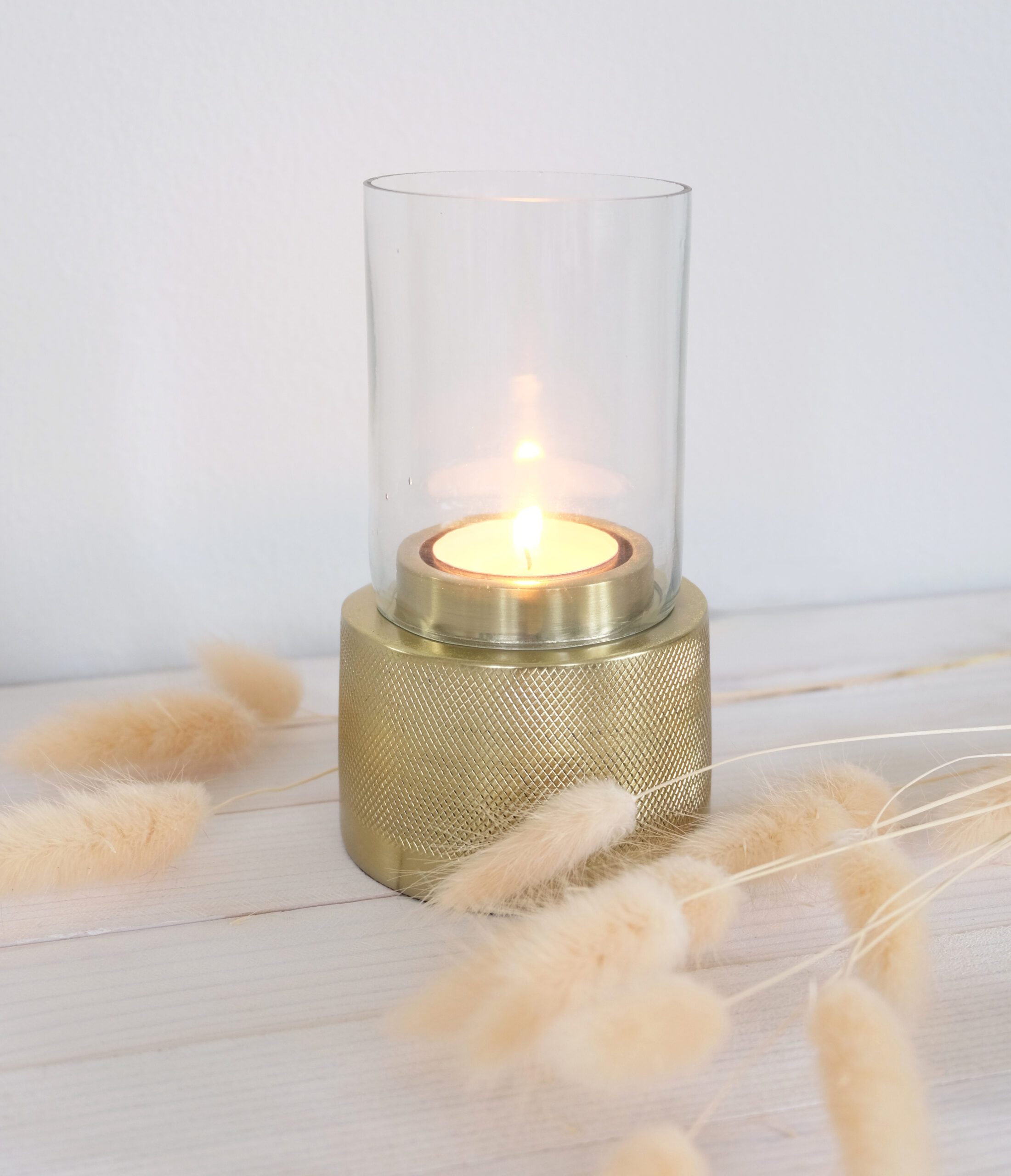Kynttilälyhty metallia lasia pieni