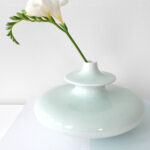 Maljakko matala vaaleanvihreä