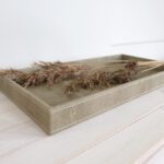 Suorakaiteen muotoinen tarjotin beige