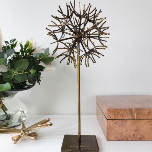 Pöytäkoriste voikukka messinkiä