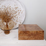 Ruskea säilytysrasia koruille