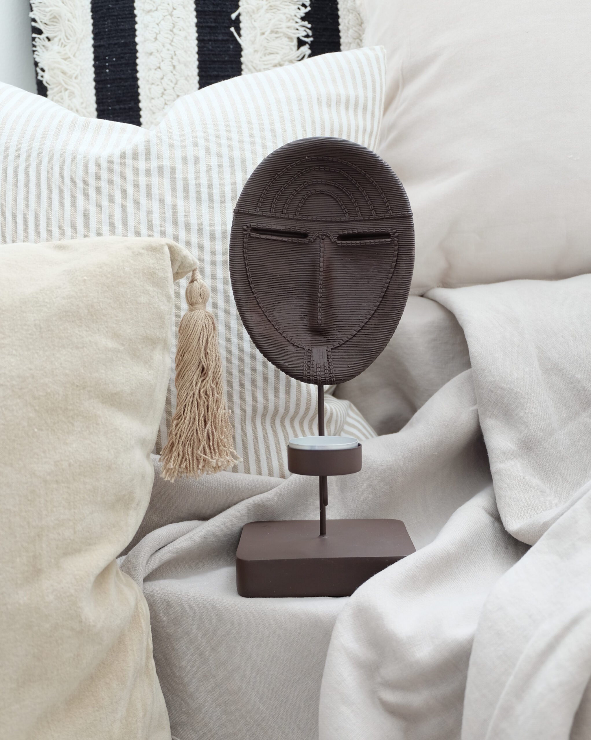 Kynttiläteline ruskea lämpökynttilälle