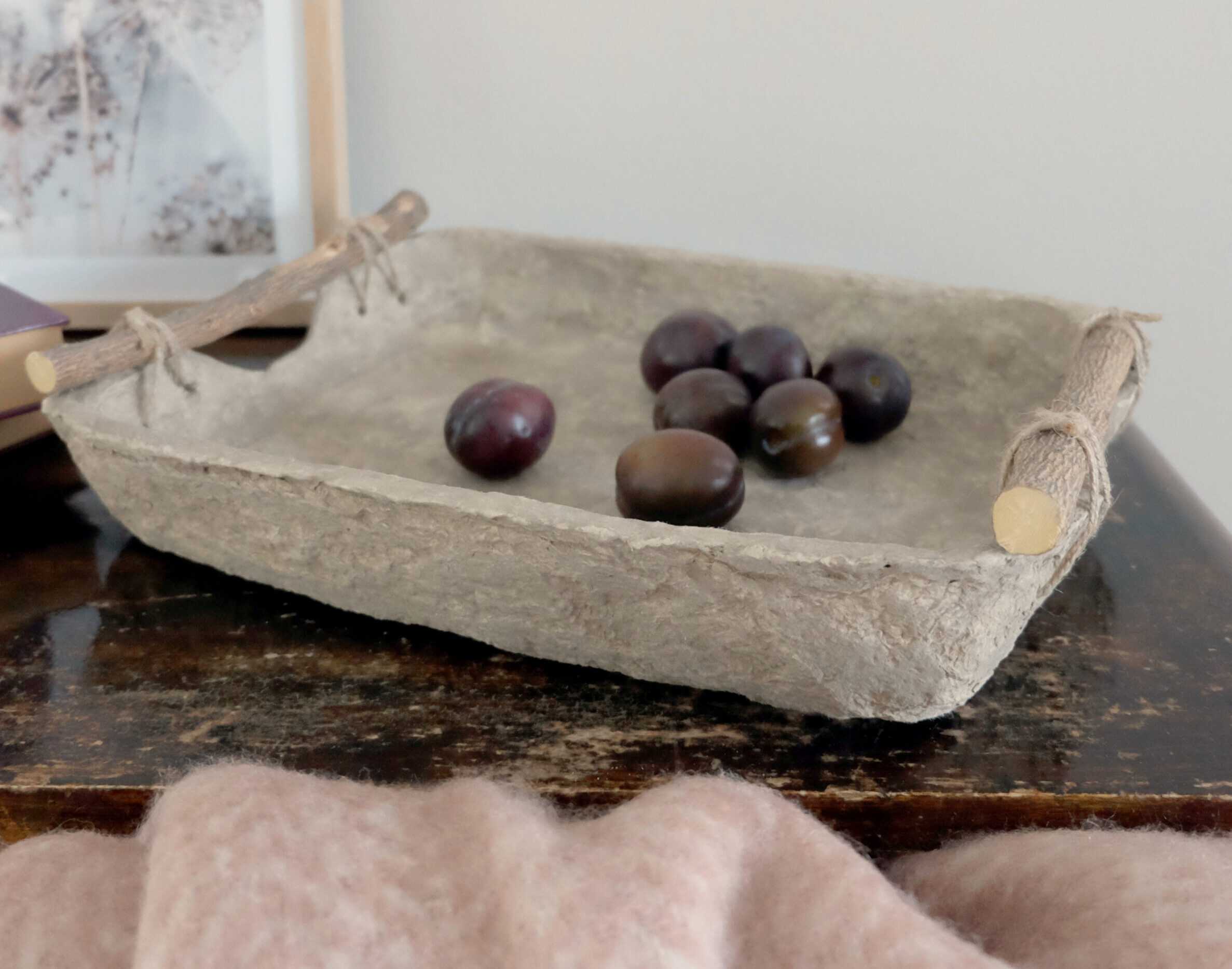 Tarjotin rustiikkinen