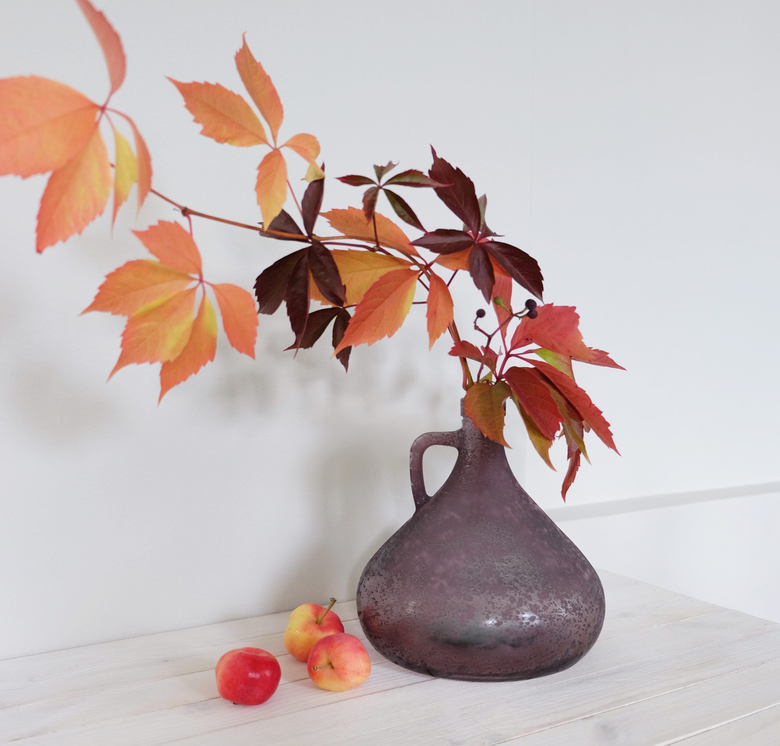 Rustiikkinen pullo maljakko