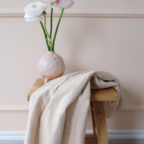 Torkkupeitto puuvillaa oranssi