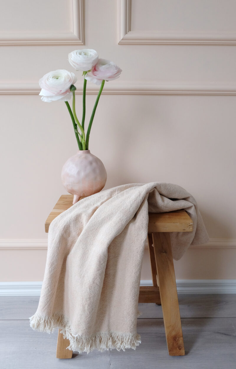 Torkkupeitto puuvillaa oranssi