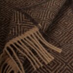 Torkkupeitto ruskea villaa