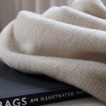 Torkkupeitto viltti luonnonvalkoinen 100% merinovillaa