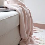 Torkkupeitto vaaleanpunainen 100% villaa