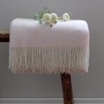 Torkkupeitto vaaleanpunainen 100% villaa