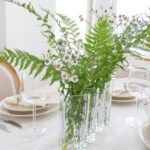 Kapea 4-osioinen maljakko kirkasta lasia