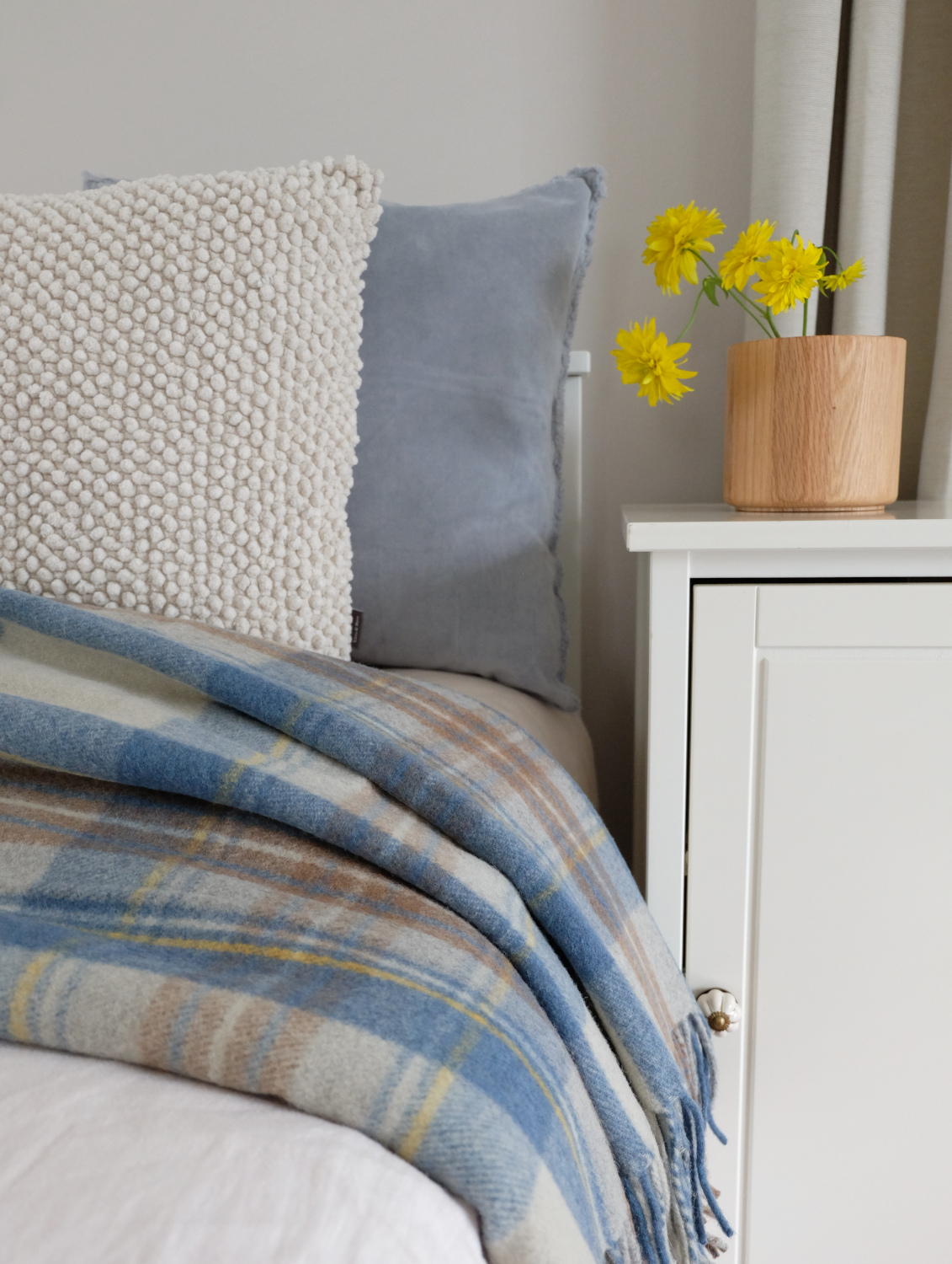 Torkkupeitto ruudullinen tartan villaa