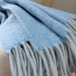 Torkkupeitto sininen villaa